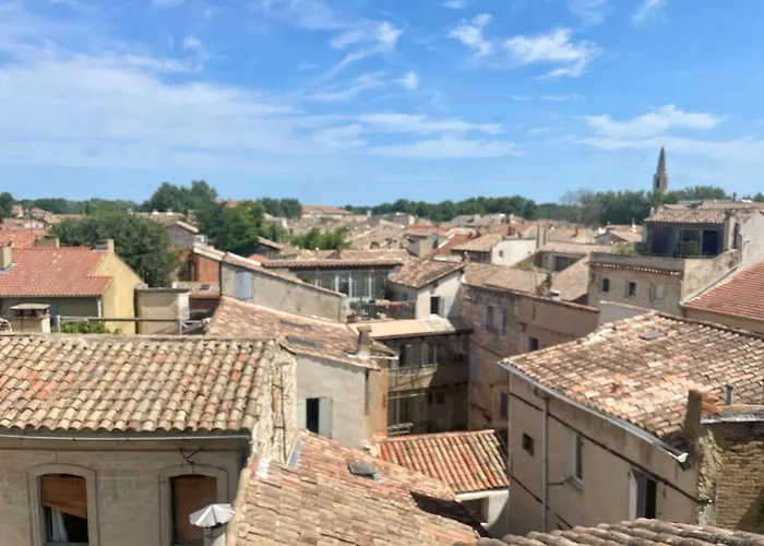 Le Toit D\'Avignon - Intra-Muros - Terrasse Vue Palais Des Papes - Ideal Festival - Climatisation - Wifi