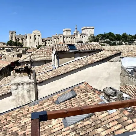 Le Toit D'Avignon - Intra-Muros - Terrasse Vue Palais Des Papes - Ideal Festival - Climatisation - Wifi Exterior photo